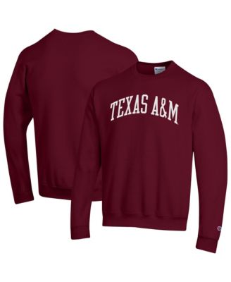 Men's Maroon Texas A&M Aggies Basic Arch Fleece Pullover Sweatshirt