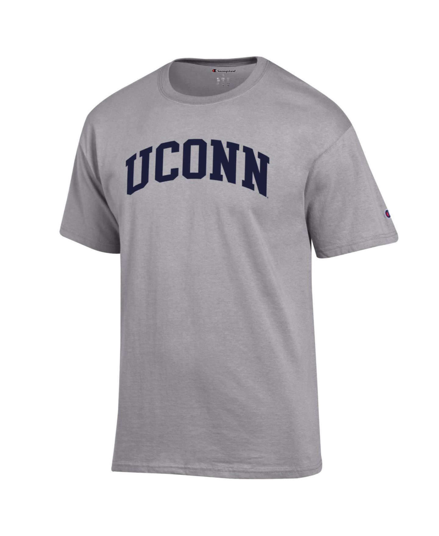 Мужская футболка Champion Heather Gray UConn Huskies Basic Arch — фото 2