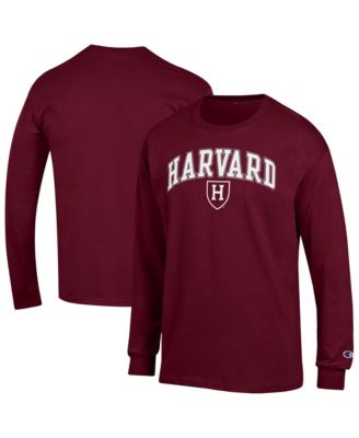 Men's&nbsp;Champion Crimson Harvard Crimson Arch Over Logo Long Sleeve T-Shirt