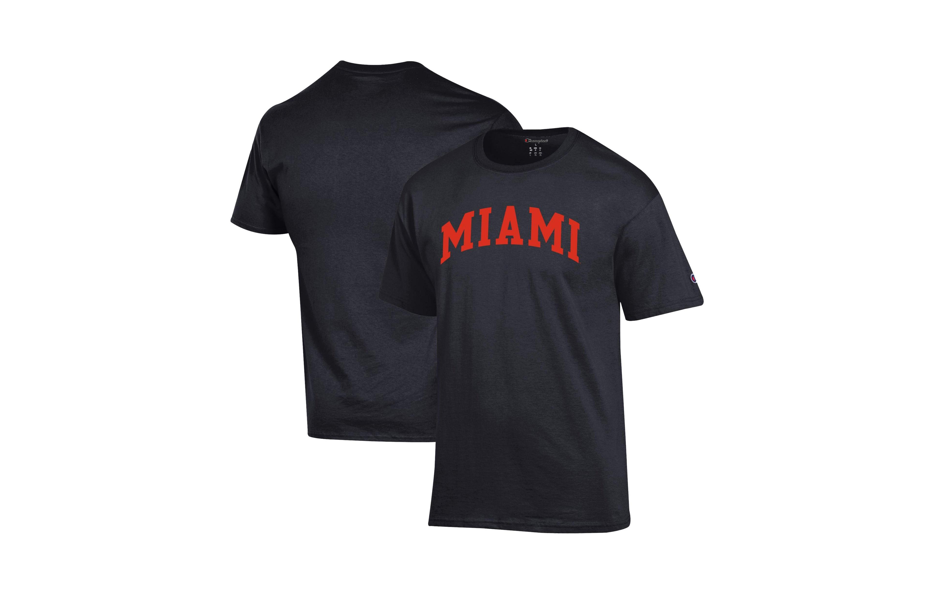 Champion Men's Orange Miami Hurricanes Basic Arch T-Shirt