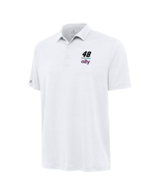 Men's White Alex Bowman Reprocess Polo Shirt