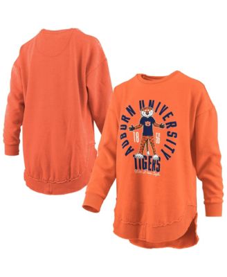Women's Auburn Tigers Blitz Fleece-Lined Long-Sleeve Crewneck T-Shirt