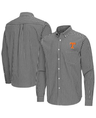 Men's Black Tennessee Volunteers Ellis Woven Tri-Blend Long sleeves Button-Down Shirt