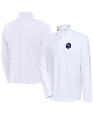 Men's White France National Team Statement Quarter-Zip Pullover Sweatshirt