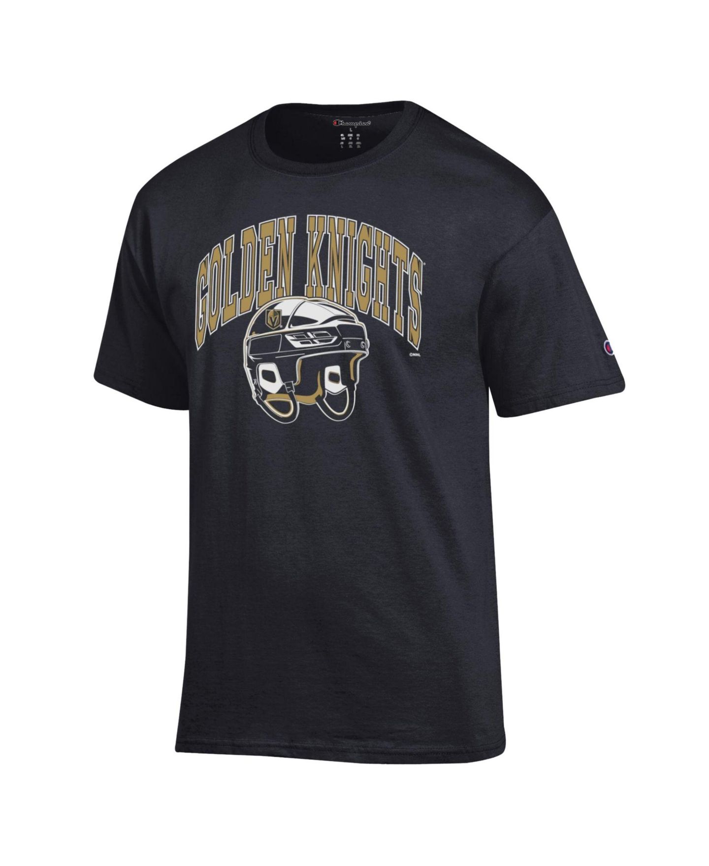 Мужская футболка Champion Black Vegas Golden Knights Helmet — фото 2