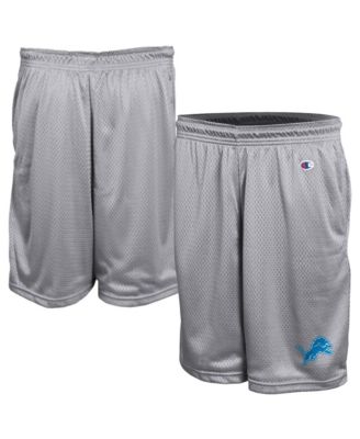 Men's Gray Detroit Lions Classic Mesh Shorts