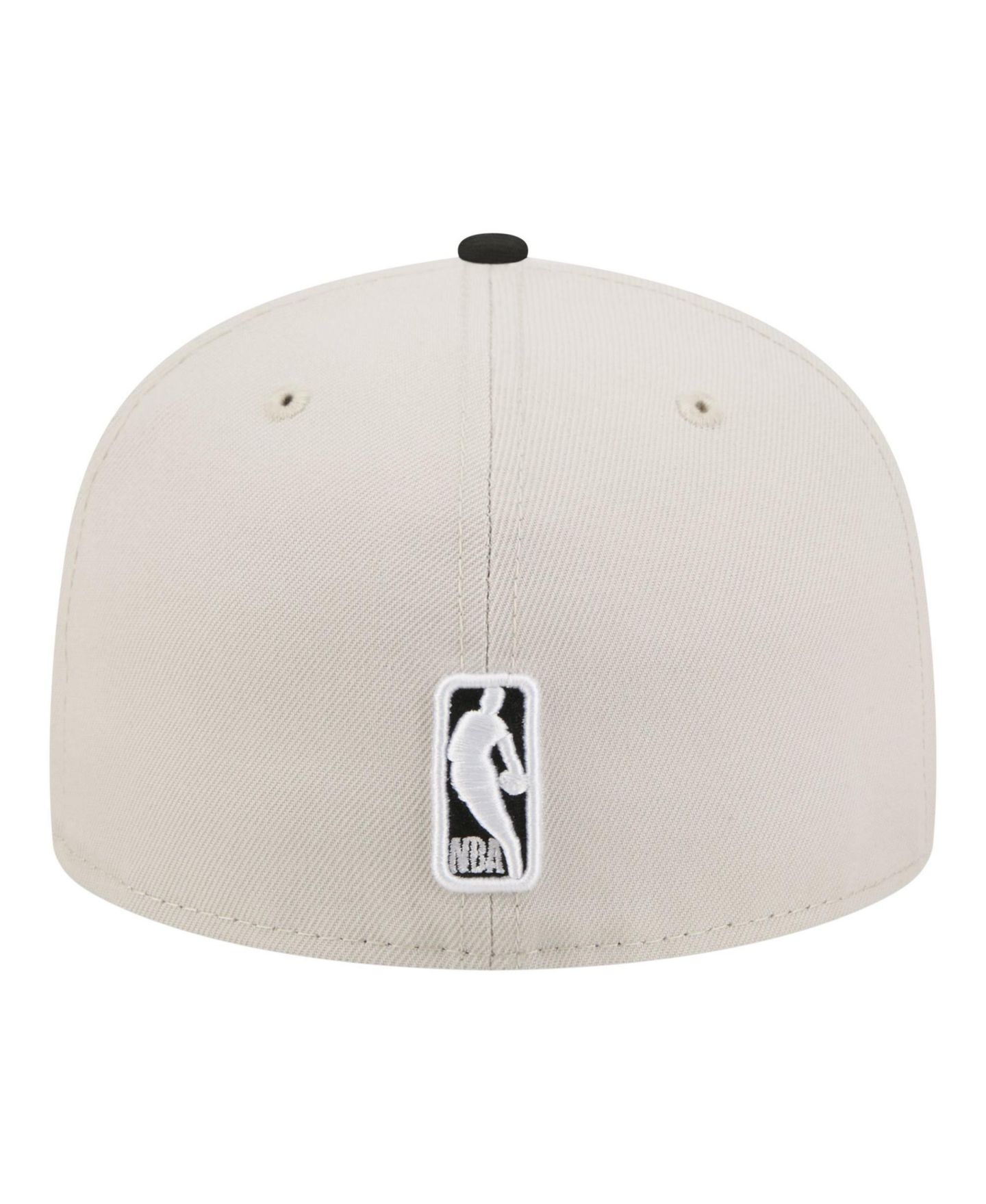 Мужская кепка New Era Tan/Black Brooklyn Nets Localized City Icon 59FIFTY Fitted Hat — фото 4