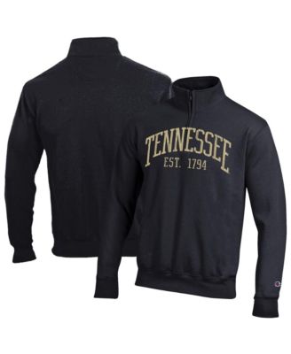 Men's Black Tennessee Volunteers Powerblend Quarter-Zip Pullover Sweatshirt
