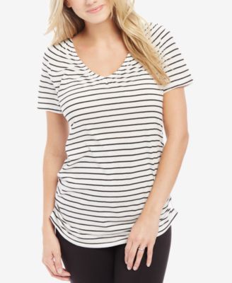Motherhood Maternity - Striped Nursing Top