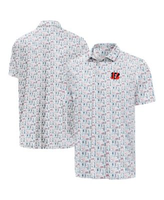 Men's White Cincinnati Bengals America 250 Freedom Desert Dry Polo Shirt