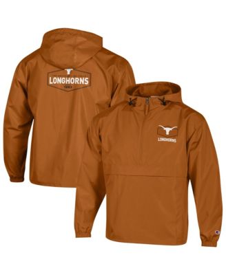 Men's Texas Orange Texas Longhorns Delay Packable Half-Zip Jacket