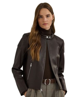Women's Lambskin Moto Jacket