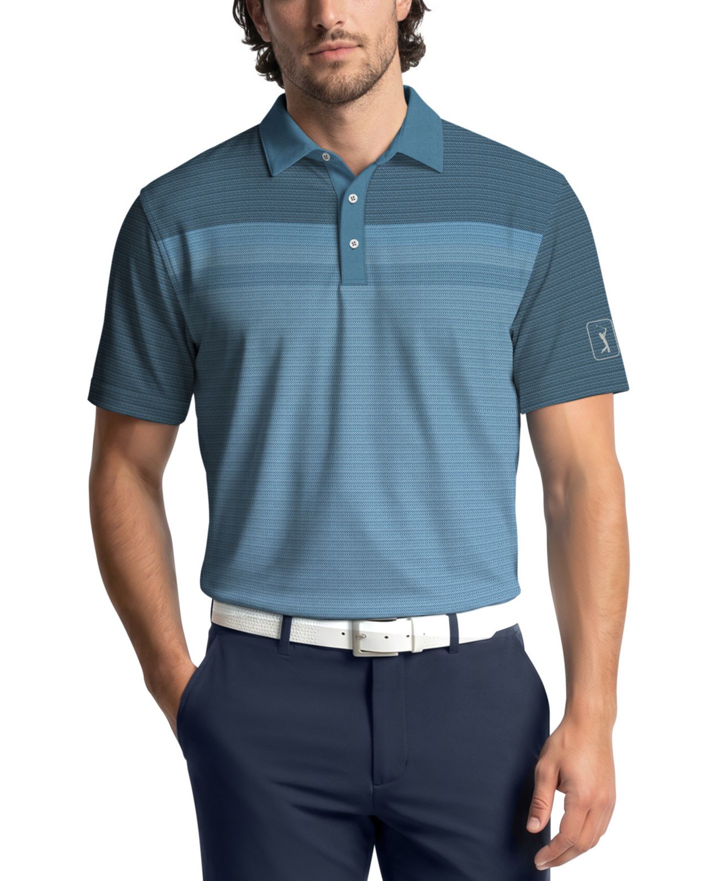 Мужское поло PGA TOUR Apparel Golf Regular-Fit Polo Shirt, цвет: Faience — фото 1
