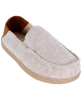 Men's Knit Moccasin Slippers