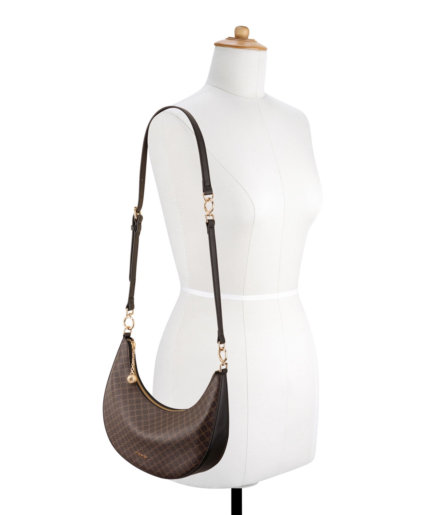 Женская сумка Nine West Brantlee Convertible Small Crossbody Handbag, цвет: Коричневый / Чёрный — фото 2