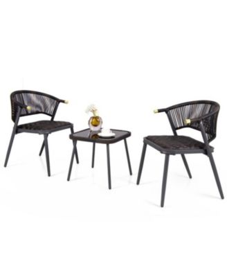 Patio Rattan Furniture Set for Backyard Poolside