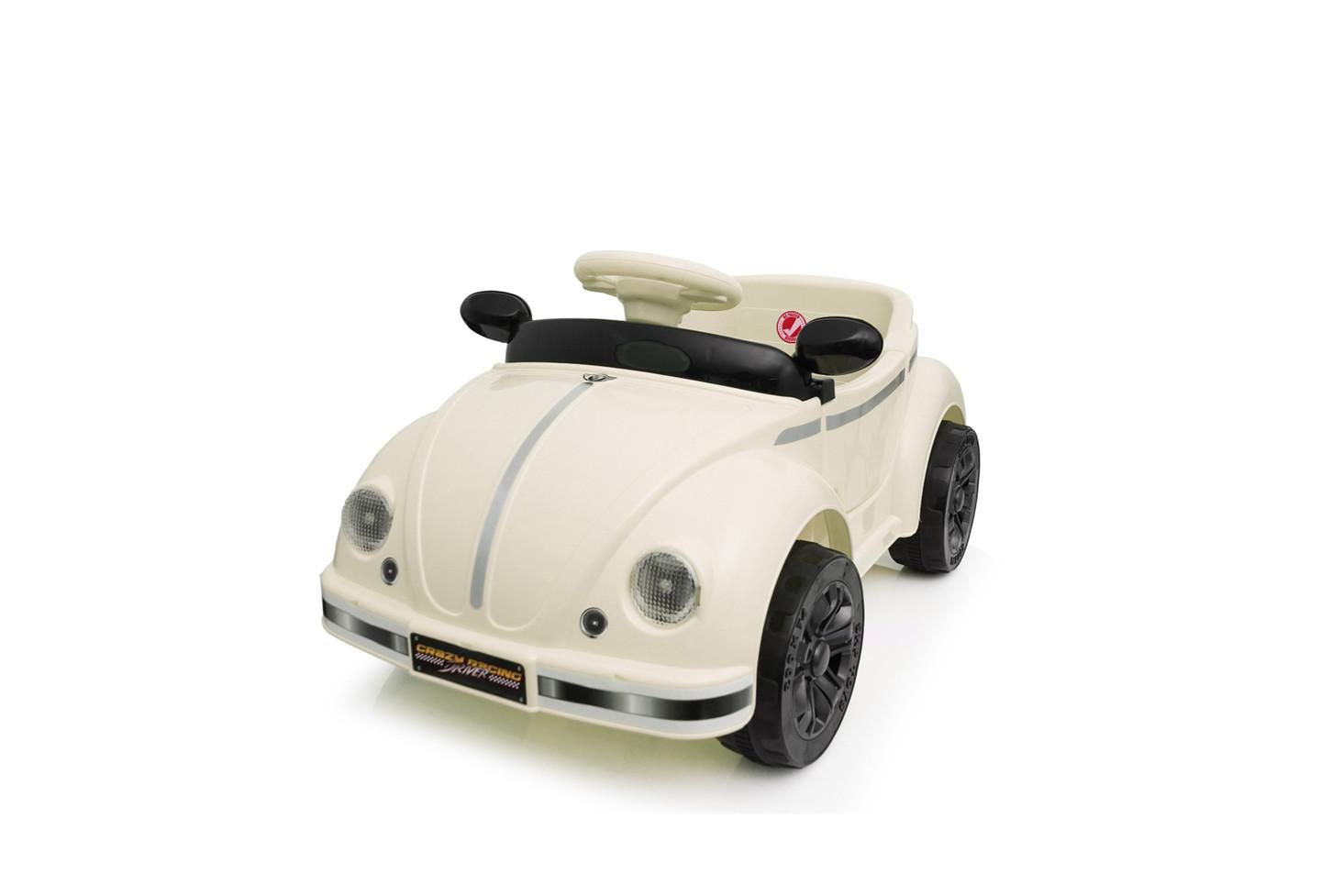 Детская игрушка YOBTOP 12V Kids Ride On Car - 2.4G Remote Control, Adjustable Speed, Multifunctional Steering Wheel, USB Bluetooth Music, For Kids 2-4, цвет: Бежевый — фото 5