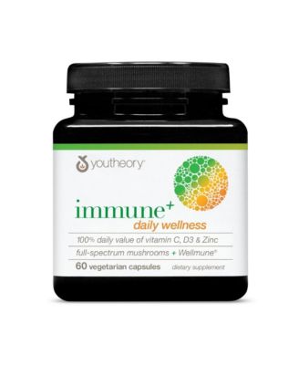 Immune Plus Daily Wellness  Vegetarian Immune Support Supplement with Vitamin C, Vitamin D3 and Zinc 60 Vegetarian Capsules