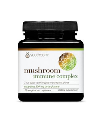Mushroom Immune Complex  Immune Support Supplement 60 Vegetarian Capsules