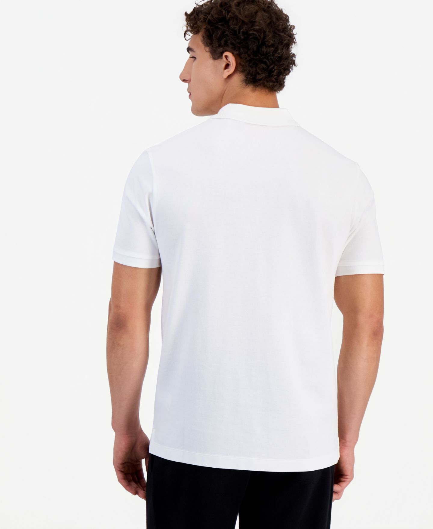 Мужское поло Hugo Boss Delastolo Regular-Fit Polo Shirt, цвет: Белый — фото 4