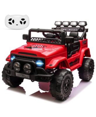 12V Remote Control Electric Ride-On Truck with Spring Suspension, Ages 3-8