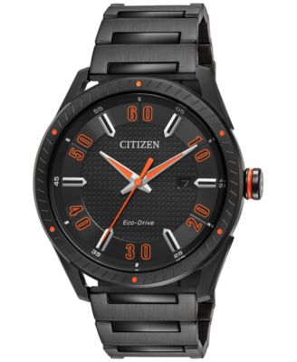 Citizen - Men's Drive Black Ion-Plated Stainless Steel Bracelet Watch 42mm BM6995-51E