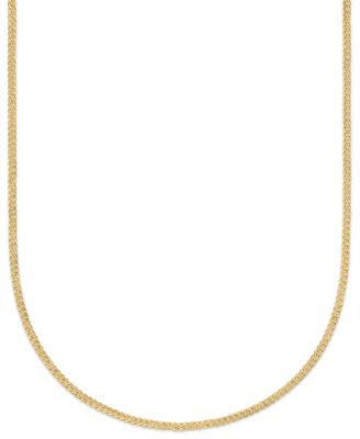 Double-Sided Cuban Link Chain Bracelet in 10k Yellow Gold 