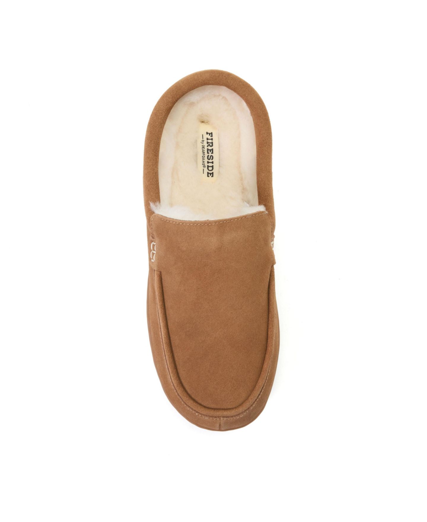 Мужские сабо Dearfoams Melbourne Rugged Clog Water Repellent Slippers, цвет: Каштановый — фото 6