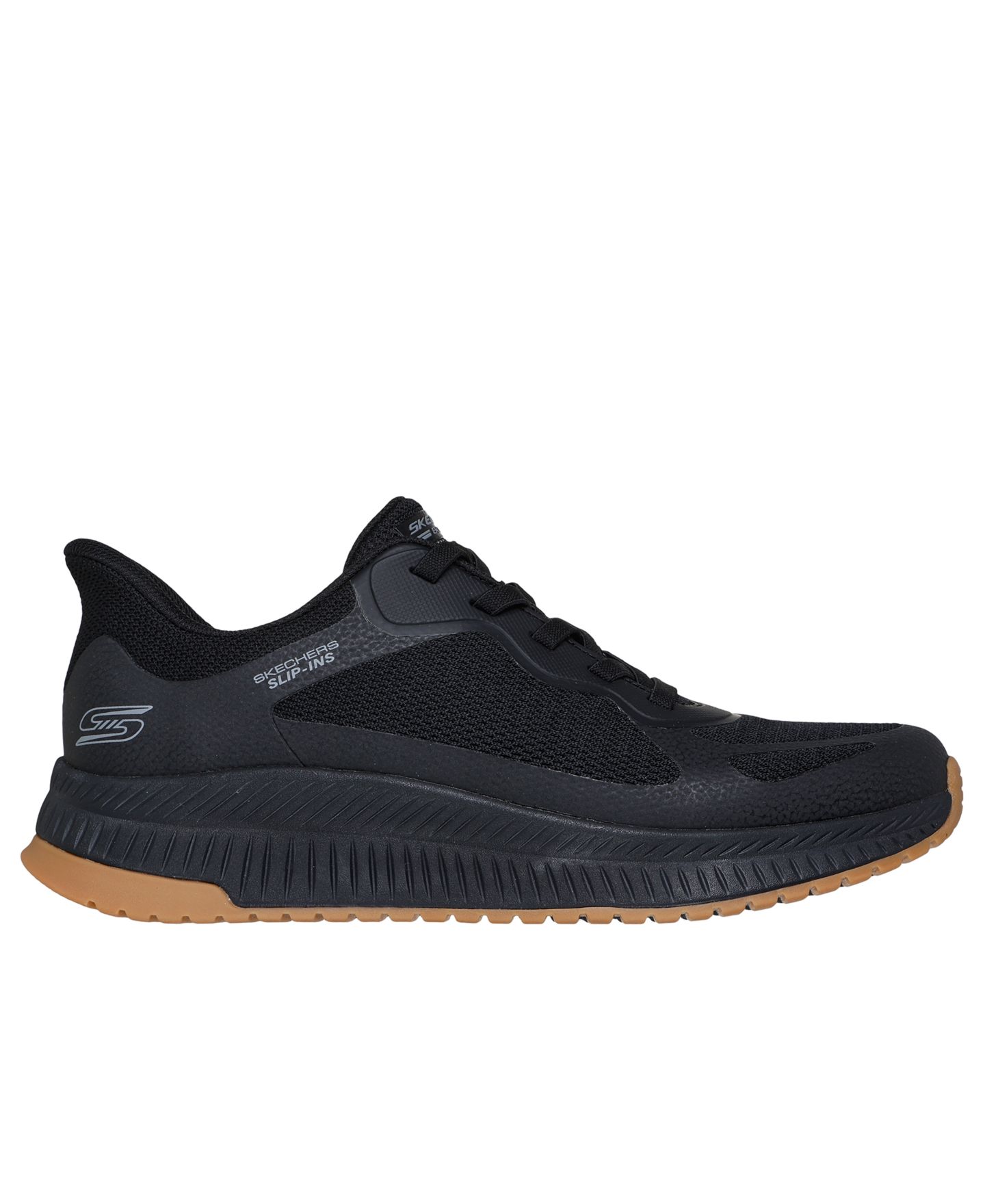 Мужские кроссовки Skechers Slip-Ins Bobs Sport Squad Chaos 4 Walking and Lifestyle, цвет: Чёрный — фото 2