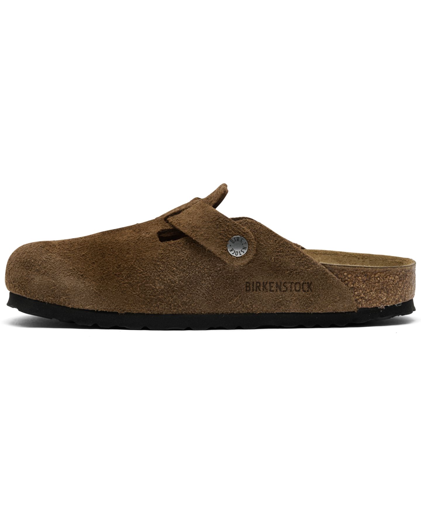 Женские сабо Birkenstock Boston Original Footbed Suede, цвет: Тёмный чайный — фото 3