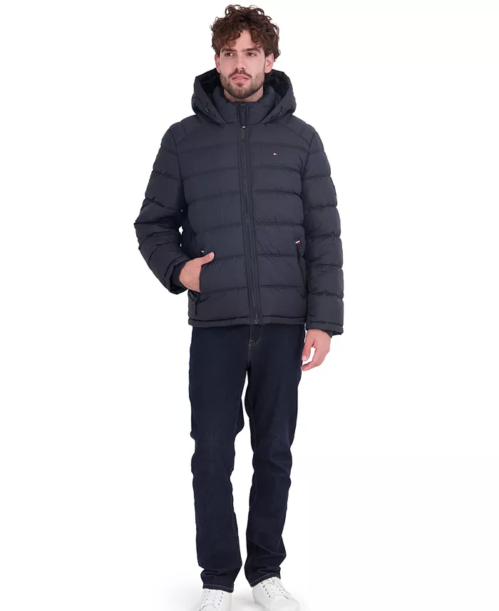 Men's Hooded Puffer Jacket - thumbnail 2