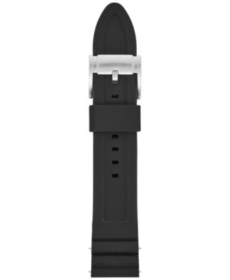 Fossil - Men's Q Black Silicone Watch Strap S221304