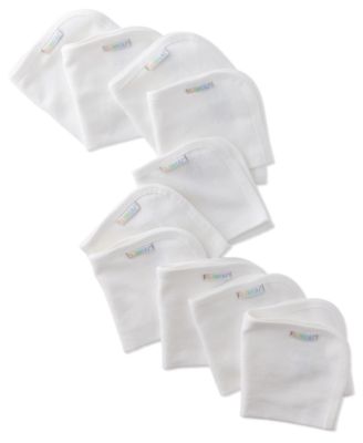 Baby Girls' Solid Washcloths, 10-Pack