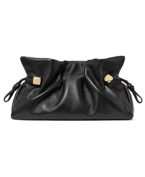 Женский клатч kate spade new york Rio Dot Suede Small Clutch, цвет: Чёрный