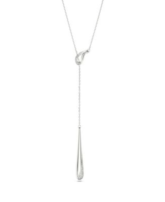 Sterling Silver-Plated White Crystals Necklace
