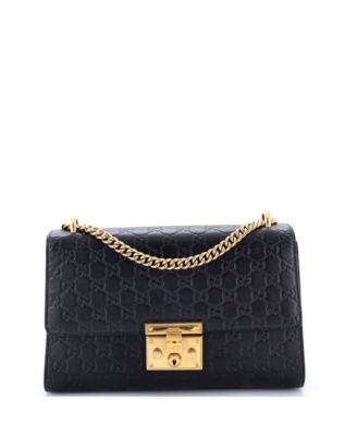 Medium Padlock Shoulder Bag Guccissima Leather