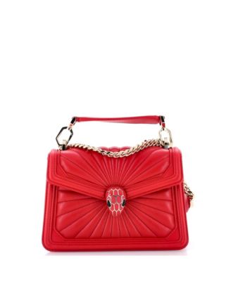 Mini Serpenti Diamond Blast Shoulder Bag Quilted Leather