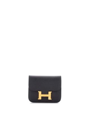 Pre-Owned Hermes Constance Slim Wallet Epsom