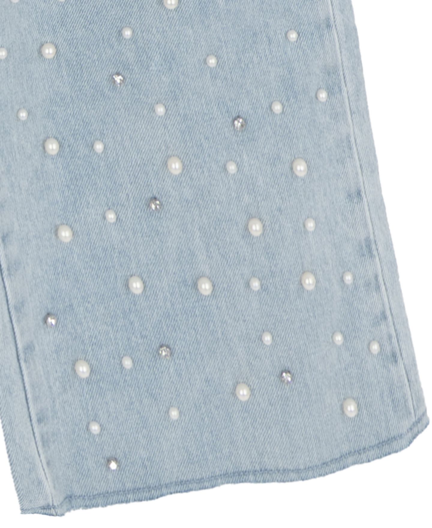 Tween Diva Girls' 7-12 Cable Knit Cardigan, Embellished Wide-Leg Denim Pants and Heart Charm Bracelet, 3-Piece Set, цвет: Серый — фото 4
