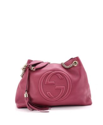 Medium Soho Chain Strap Shoulder Bag Leather