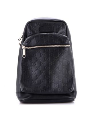 Small Signature Slim Crossbody Bag Guccissima Leather