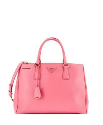 Medium Double Zip Lux Tote Saffiano Leather