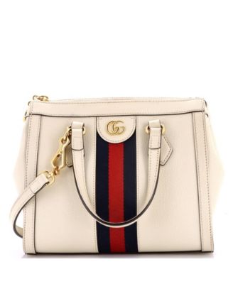Small Ophidia Top Handle Tote Leather