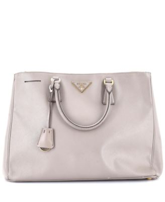 Large Double Zip Lux Tote Saffiano Leather