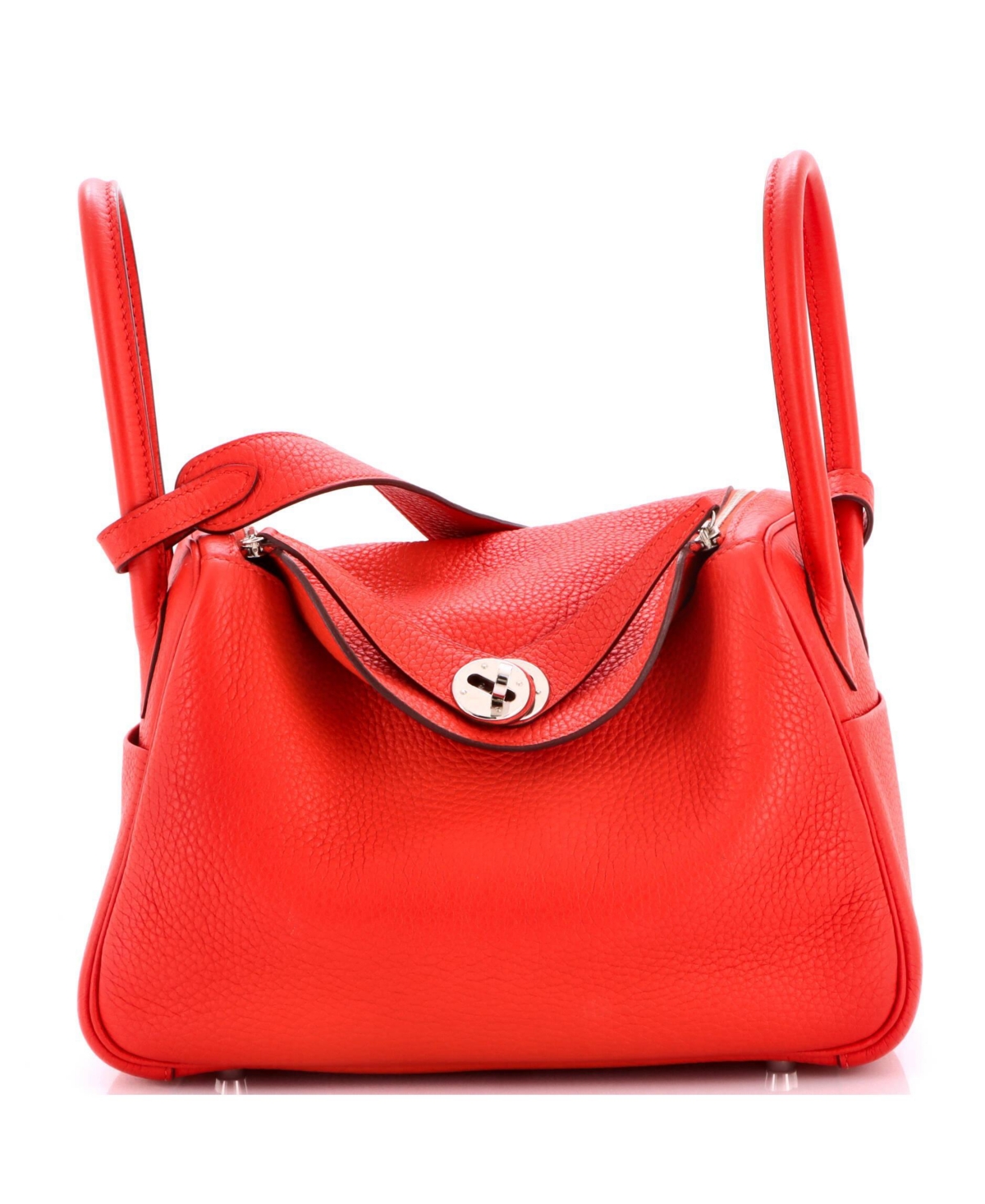 Pre-Owned Hermes 26 Lindy Bag Clemence - Red