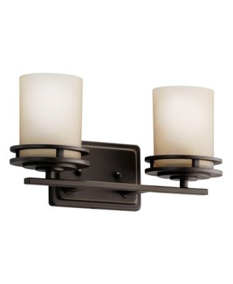 Hendrik 14 1/2" Wide Bronze Bathroom Light Fixture