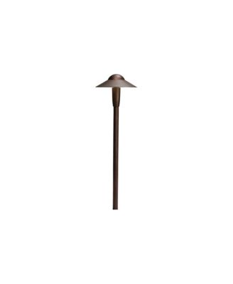 22" High 2700K LED Bronze 6" Dome Path Light