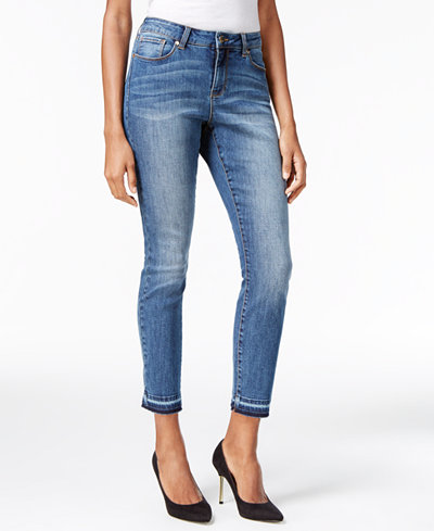 Thalia Sodi Released-Hem Dark Wash Skinny Jeans, Only at Macy's