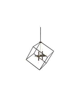 Cartone 25 1/2" Wide Modern Geometric Bronze Pendant Light