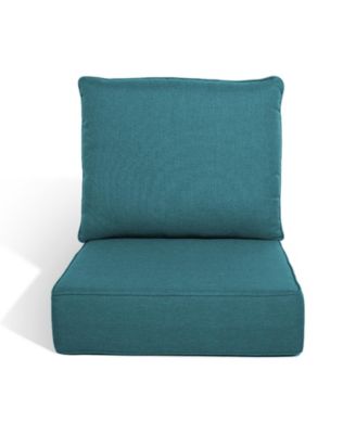 Outdoor Deep Seat Cushion Set 24"x22", 6-inch Thicked Waterproof Patio Furniture Cushions with Removable Cover